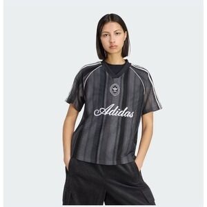 Adidas Originals Summer Glow Knitted Oversized Jersey Size M NWT Mesh Sheer